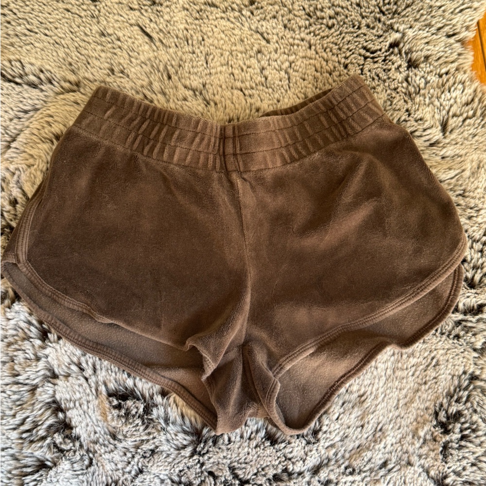 Sunday Best Chocolate Brown Fleece Shorts